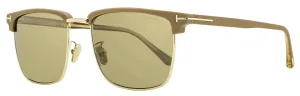 Tom Ford Men's Hudson-02 Sunglasses TF997H 52L Matte Tan/Gold 55mm
