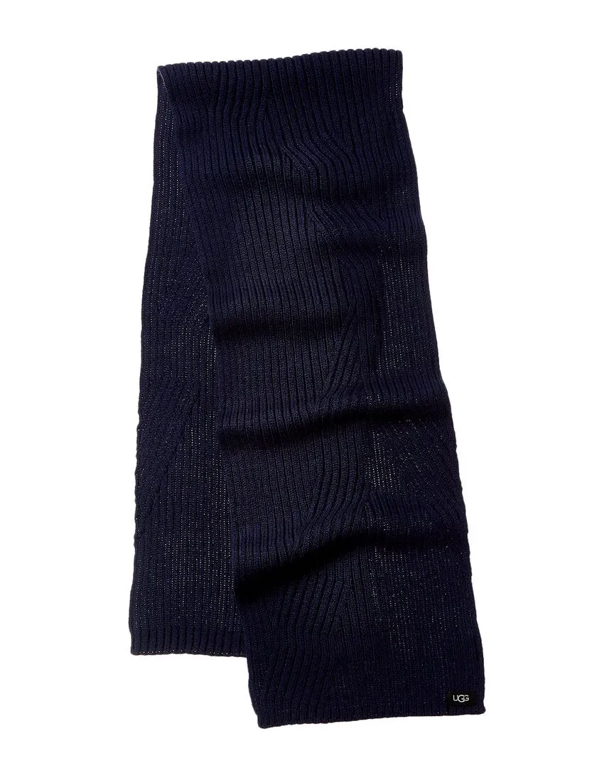 UGG Ribbed Oversized Wool-Blend Scarf