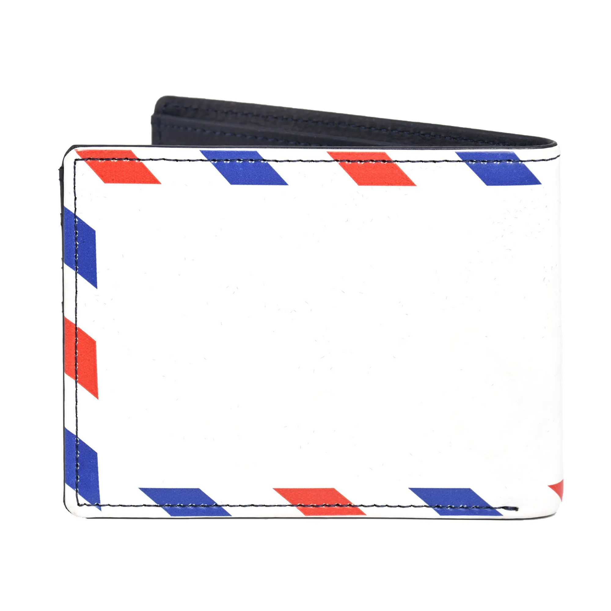 USPS U.S Mail Eagle Stamp Logo Bifold Wallet, Slim Wallet in Decorative Tin Case, Multi