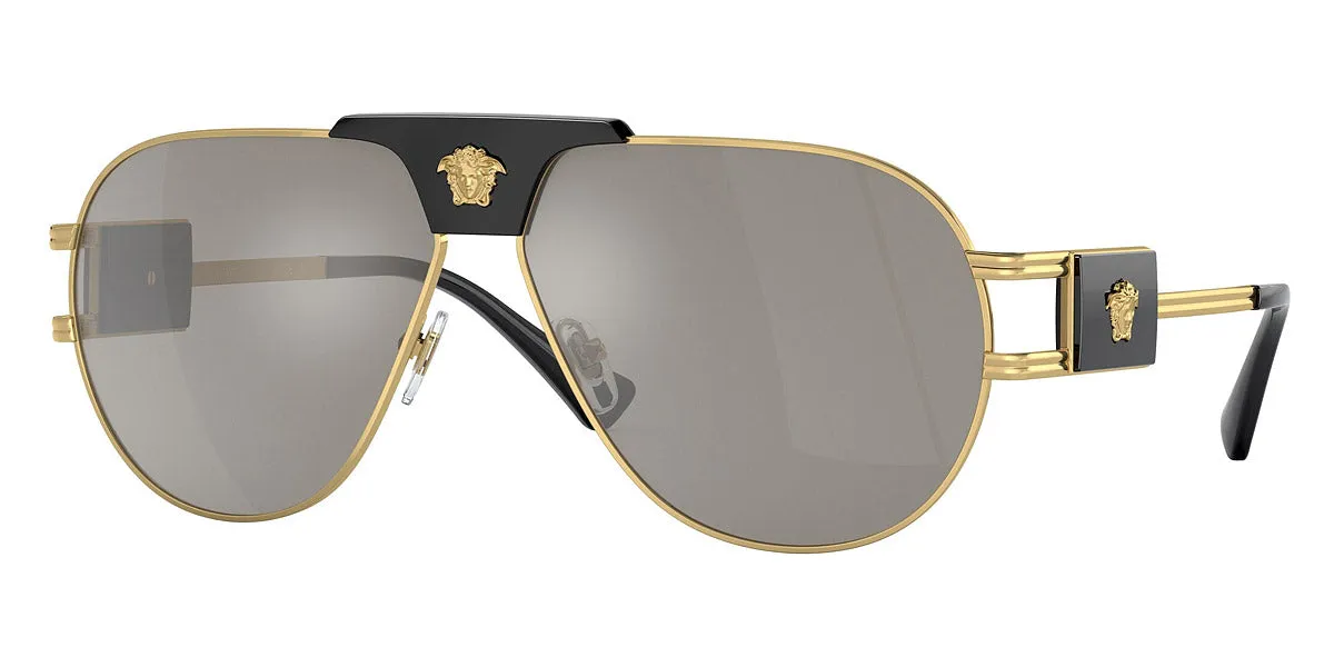 Versace Men's VE2252-10026G Fashion 63mm Gold Sunglasses