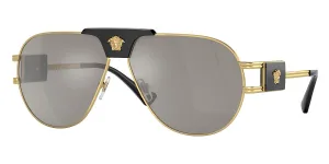 Versace Men's VE2252-10026G Fashion 63mm Gold Sunglasses