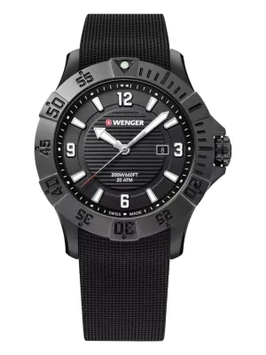 Wenger Swiss Army Men's 01.0641.134 Seaforce Black Dial Watch 43 mm