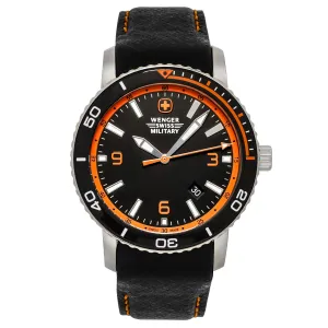 WENGER SWISS ARMY Men's Roadster 43mm Watch & Flashlight 01.1841.201C.FL