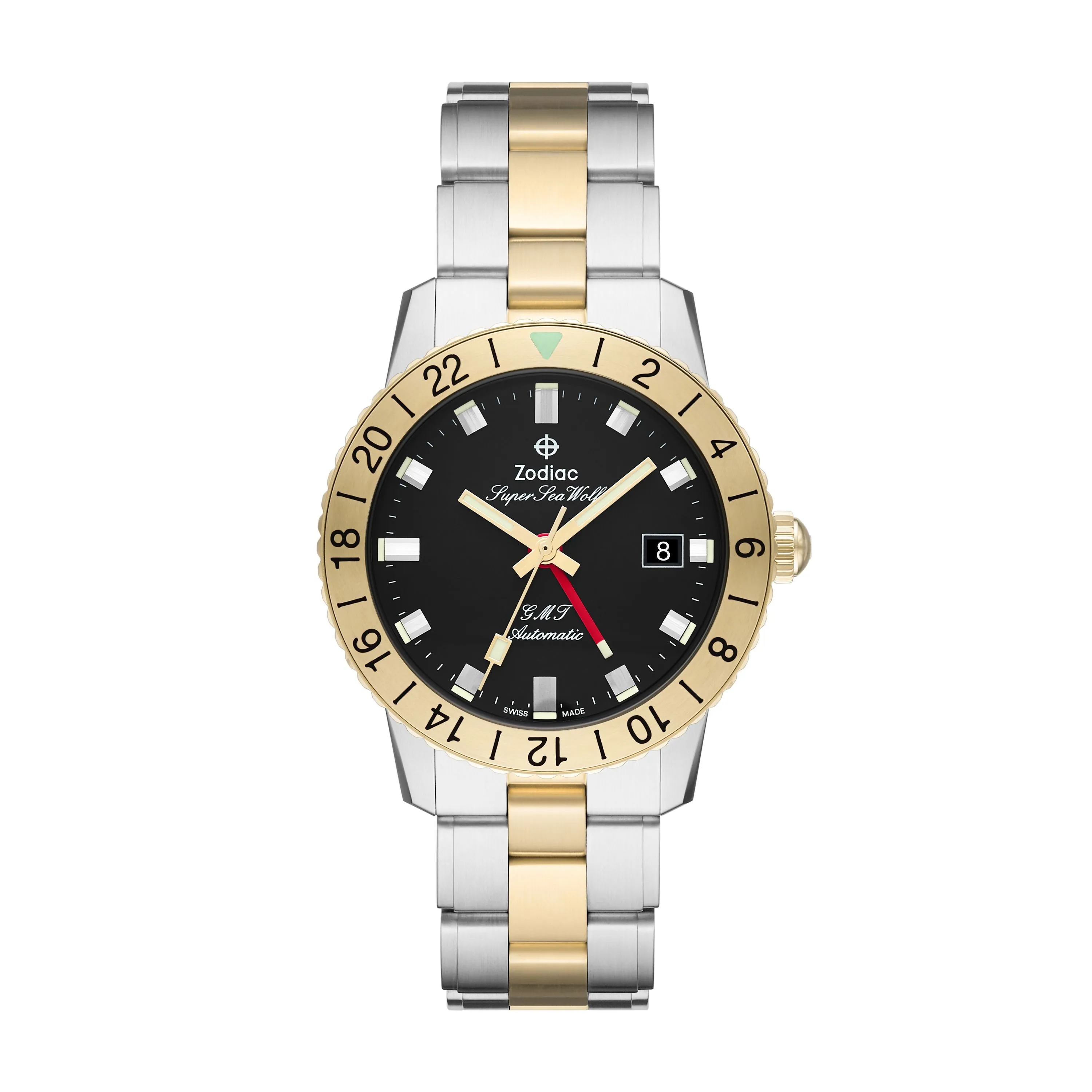 Zodiac Men's Super Sea Wolf GMT Automatic, Two-Tone Stainless Steel Watch